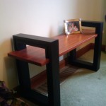 Ipe and Painted (conversion lacquer) Maple Bench